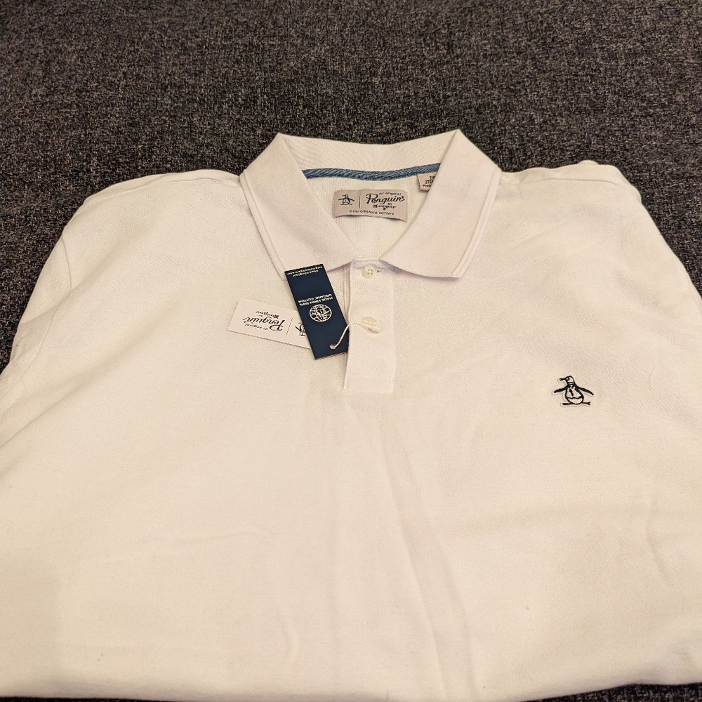 White Original Penguin Polo Shirt